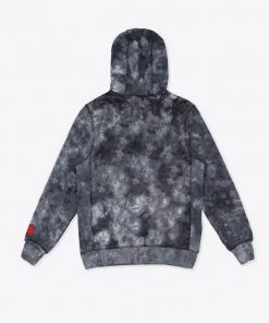 Sree Santhosh Black Marble University Logo Tie Dye Hoodie Best Selling