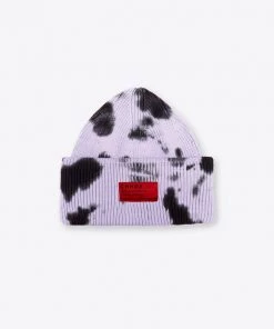 Sree Santhosh Tie Dye Oversized Beanie (Violet/Black) Hats