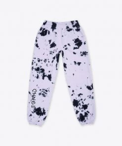 Sree Santhosh Best Selling Violet Splotch Tie Dye University Sweatpant