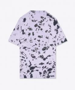 Sree Santhosh Tie Dye Butterfly Logo T-Shirt Dress (Violet/Black) Best Selling