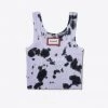 Sree Santhosh Best Selling Splotch Tie Dye Logo Ribbed Tank (Violet)