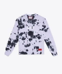 Sree Santhosh Tie Dye Butterfly L/S T-Shirt (Violet/Black)