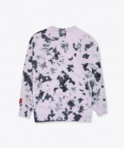 Sree Santhosh Violet CHNGE Logo Overdye Tie Dye Crewneck Best Selling