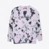 Sree Santhosh Violet CHNGE Logo Overdye Tie Dye Crewneck Best Selling