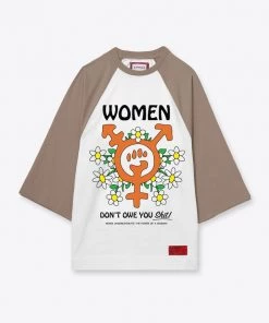 Sree Santhosh WDOYS Raglan Tee (White/Driftwood) Best Selling