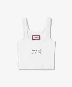 Sree Santhosh WDOYS Ribbed Tank (White)
