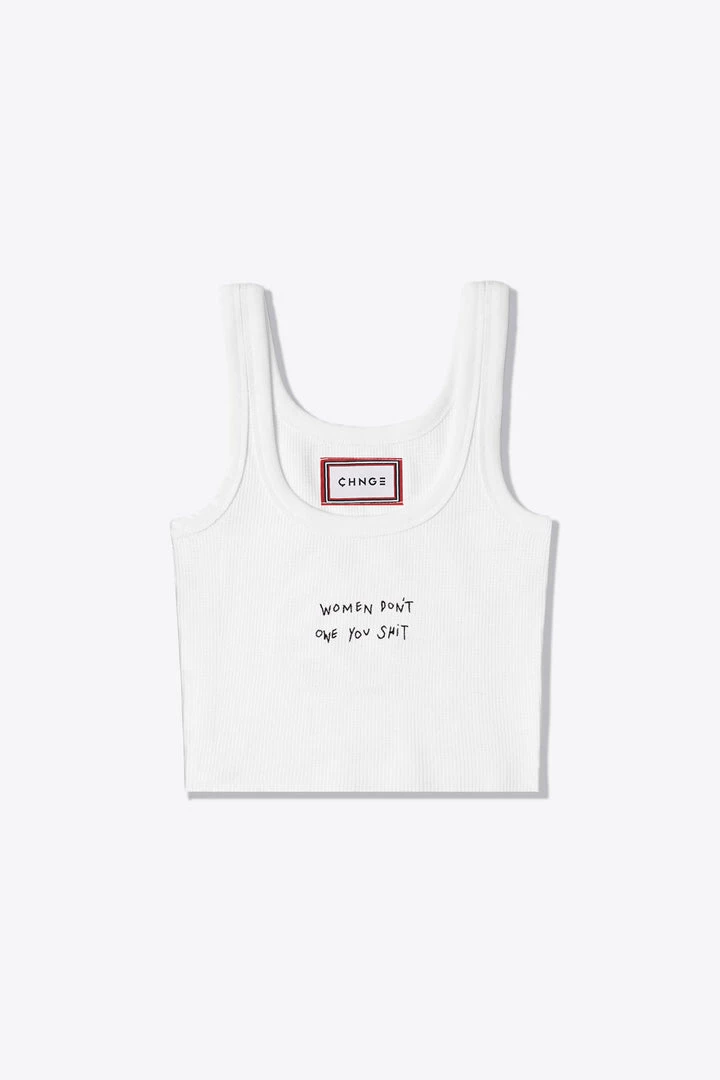 Sree Santhosh WDOYS Ribbed Tank (White) 3 Sree Santhosh WDOYS Ribbed Tank (White)
