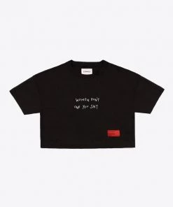 Sree Santhosh Best Selling WDOYS Crop Top (Black)