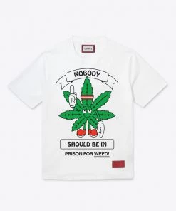 Sree Santhosh Cannabis Equity S/S T-Shirt (White)