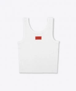 Sree Santhosh Love Everybody Ribbed Tank (White) Best Selling