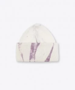 Sree Santhosh Tie Dye Oversized Beanie (Mauve/Chalk)