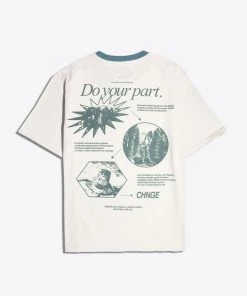 Sree Santhosh World Of Change S/S Ringer T-Shirt (Chalk)