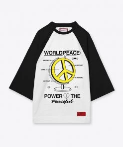 Sree Santhosh WPP2P Raglan Tee (White/Black)
