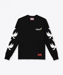 Sree Santhosh WPP2P Cuffed L/S T-Shirt (Black) Best Selling